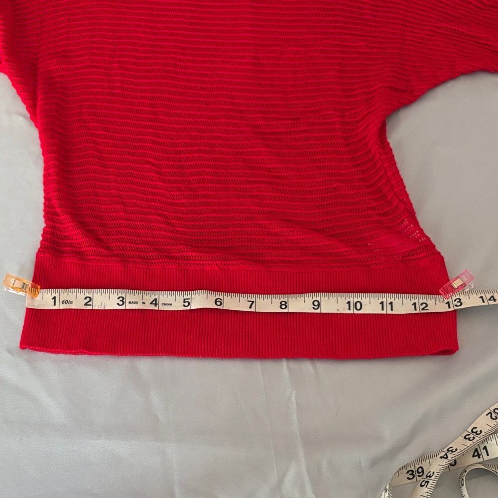 Wishful Park Red Women's Blouse - Picture 5 of 6